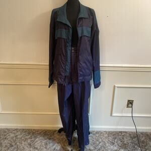 Vintage HEAD Tracksuit Set Mens L/M 90s Full Zip Teal Blue Retro Gortex #72010